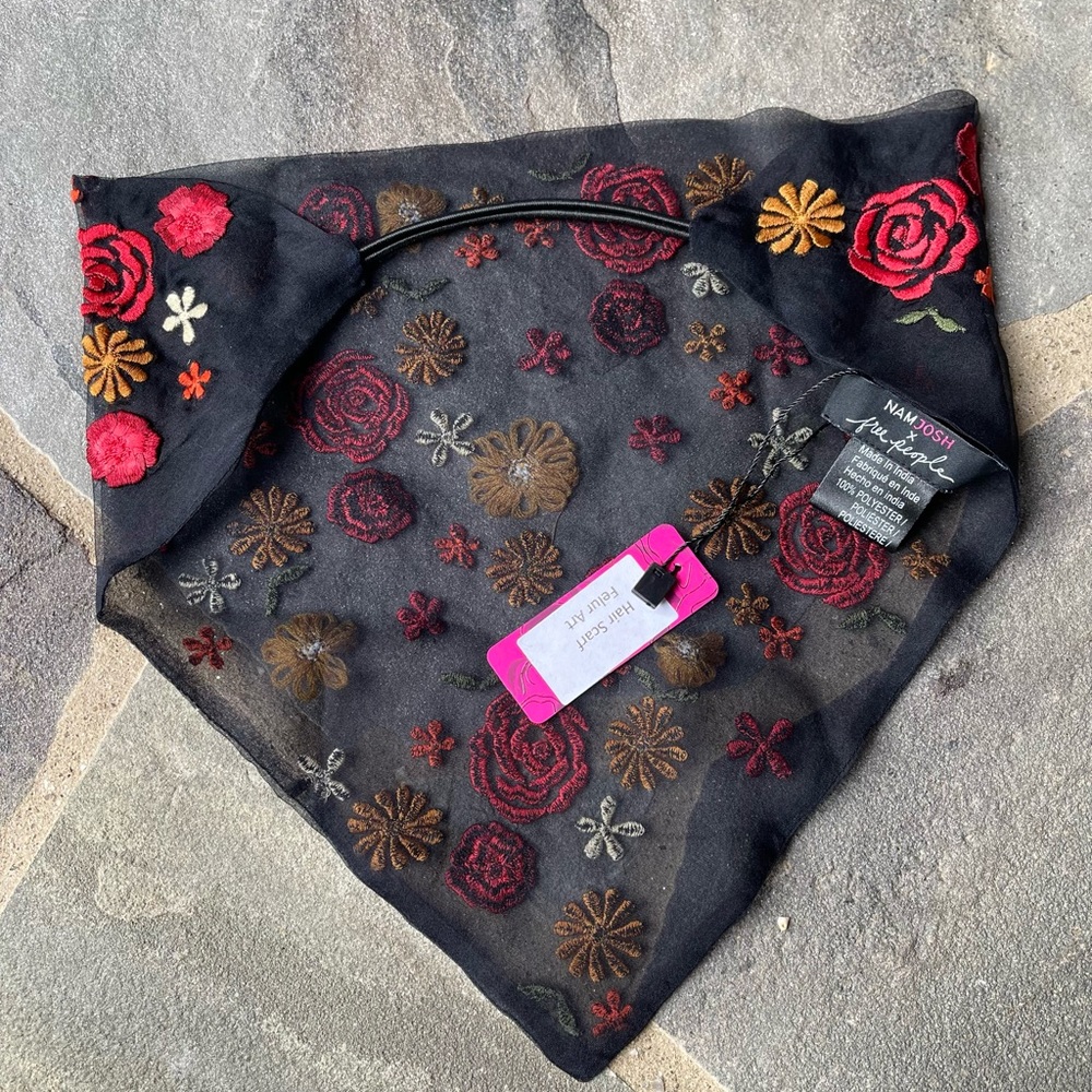 Free People Hair Scarf Namjosh Felur Art - Picture 2 of 2